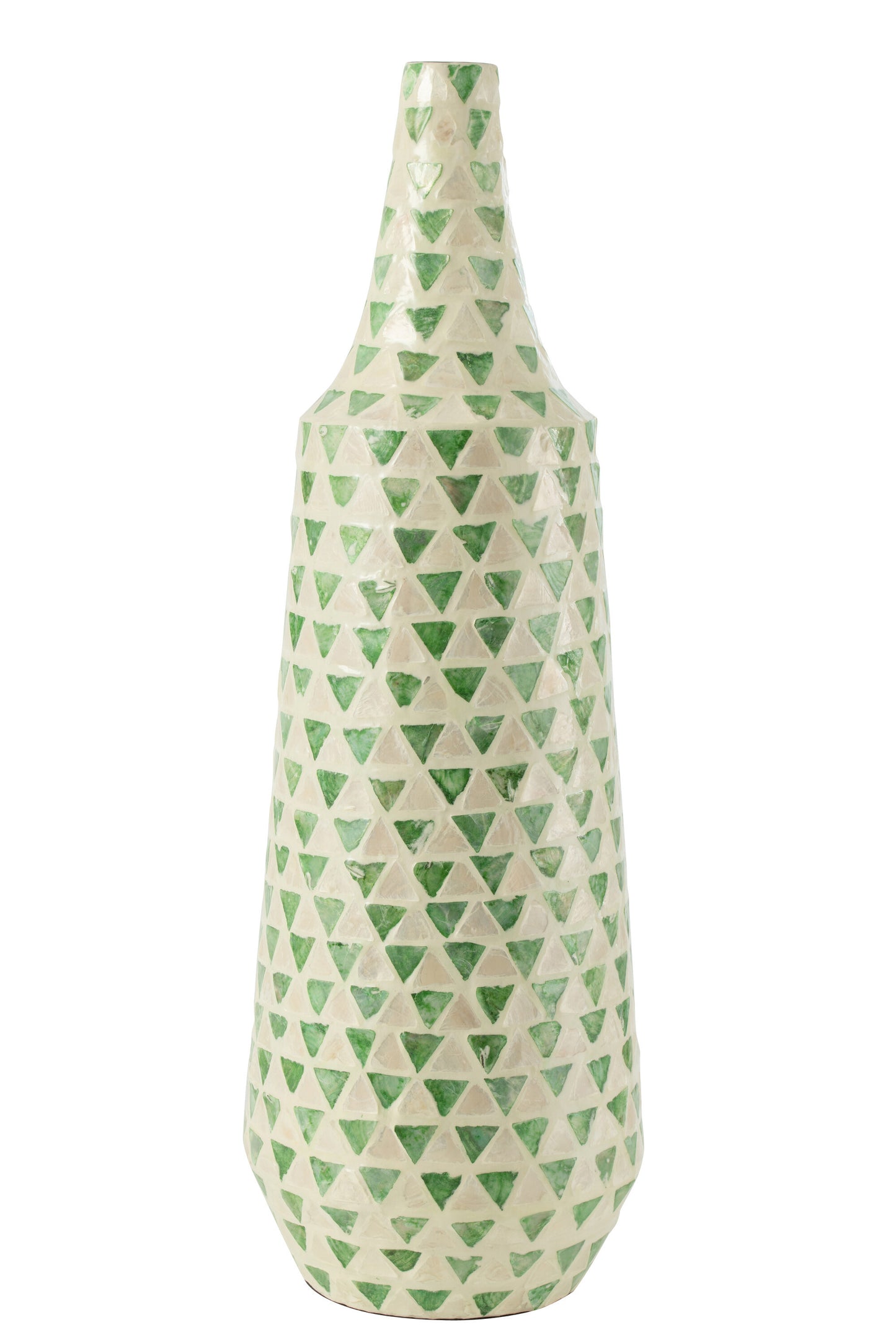 Vaas Nuye Fles Schelpen Groen