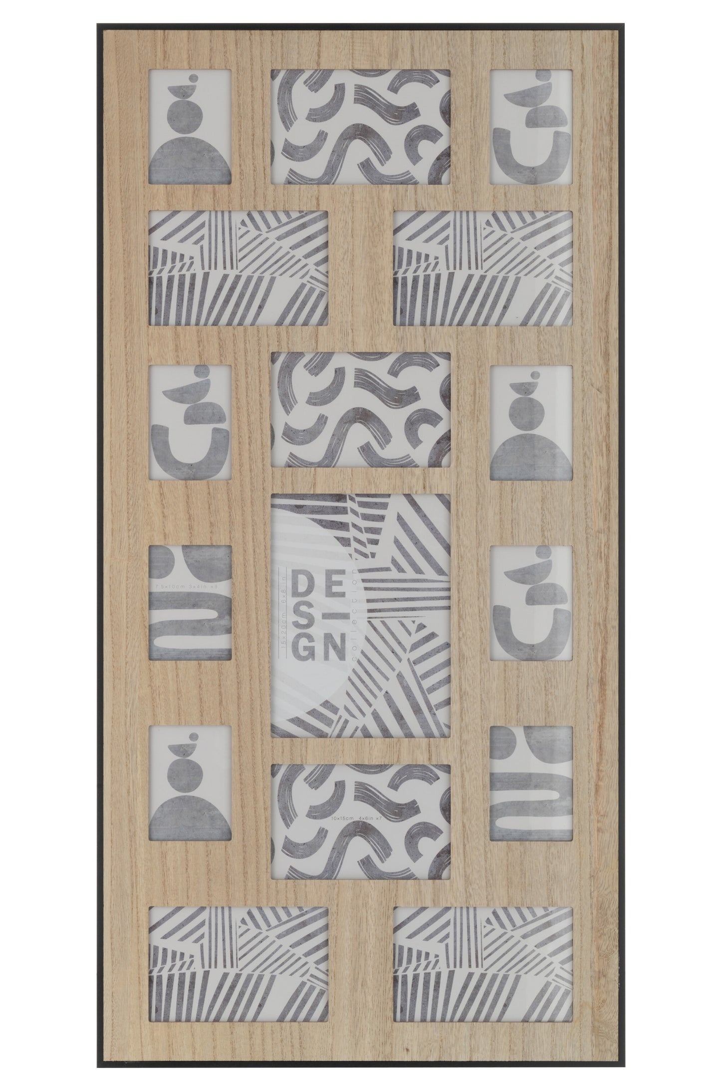 Fotokader Wanddeco/Deurhanger Naturel/Zwart