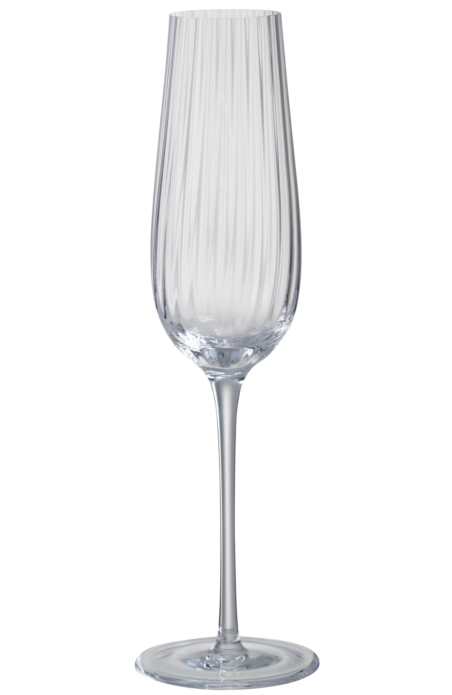 Champagneglas Strepen Glas Transparant
