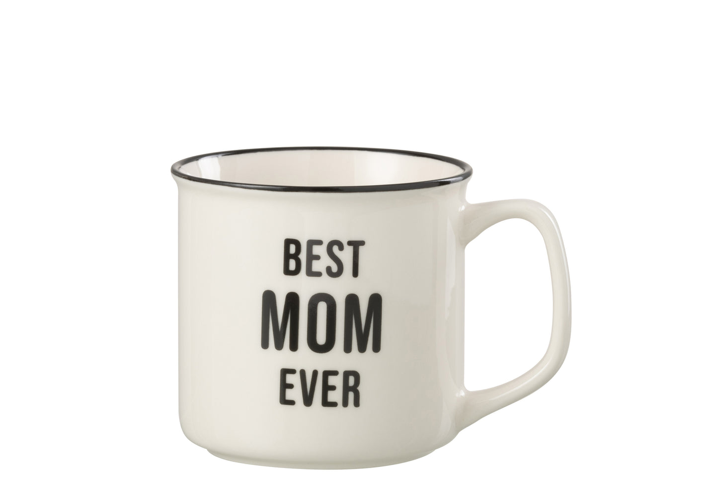 Tas Bericht Best Mom Porselein Wit / Zwart