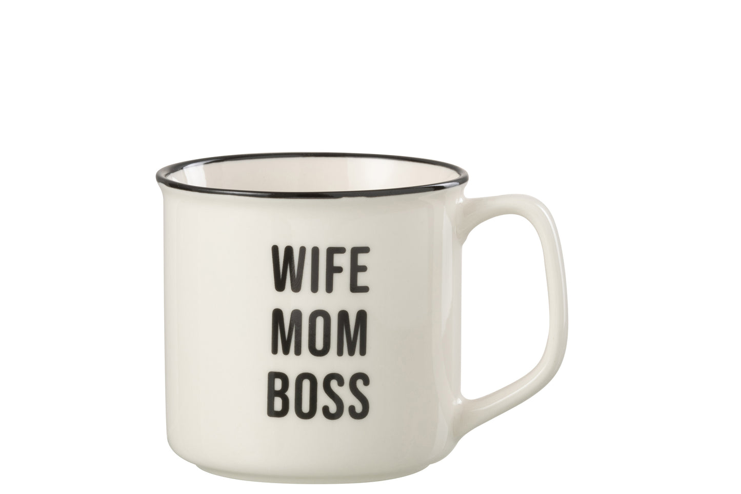 Tas Bericht Mom Porselein Wit / Zwart