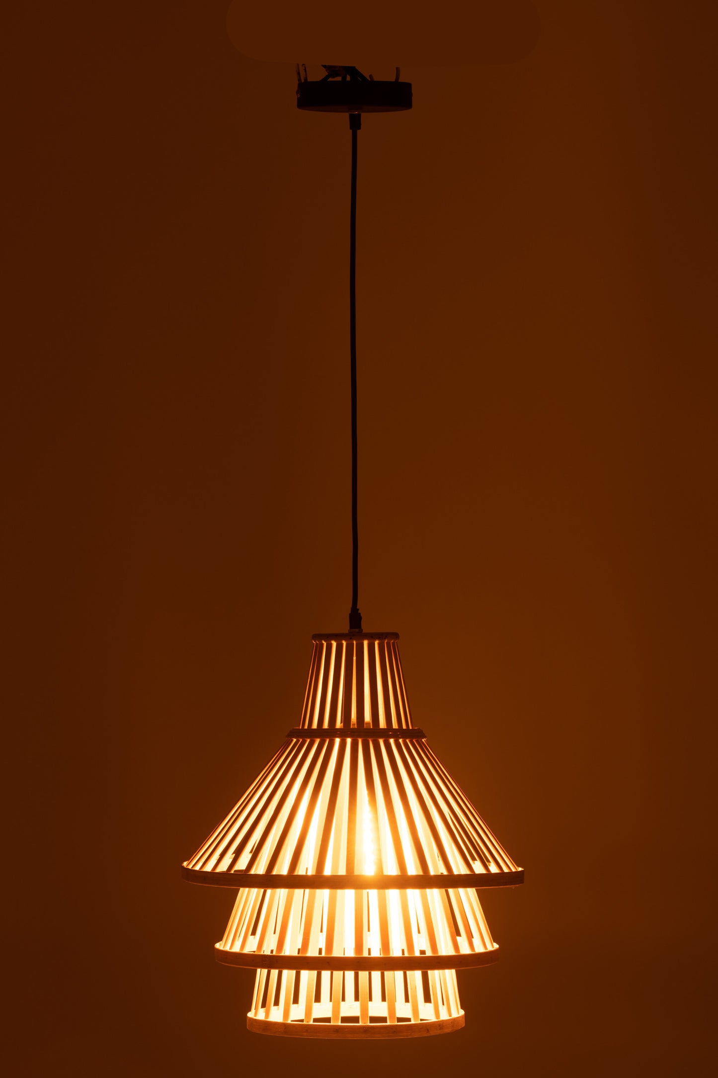 Hanglamp Lagen Bamboo Naturel Medium