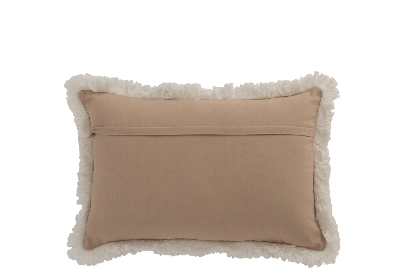 Kussen Rechthoekig Patroon Met Muntjes Jute Naturel/Beige
