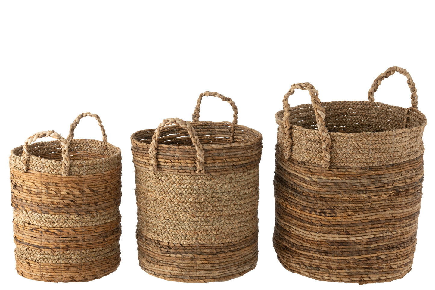 Set Van Drie Manden Lucie Raffia Naturel
