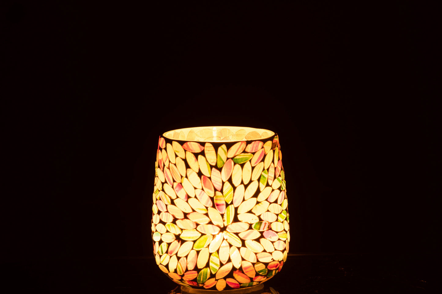 Windlicht Mozaiek Glas Mix Medium