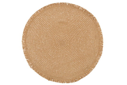 Placemat Rond Lichtbruin