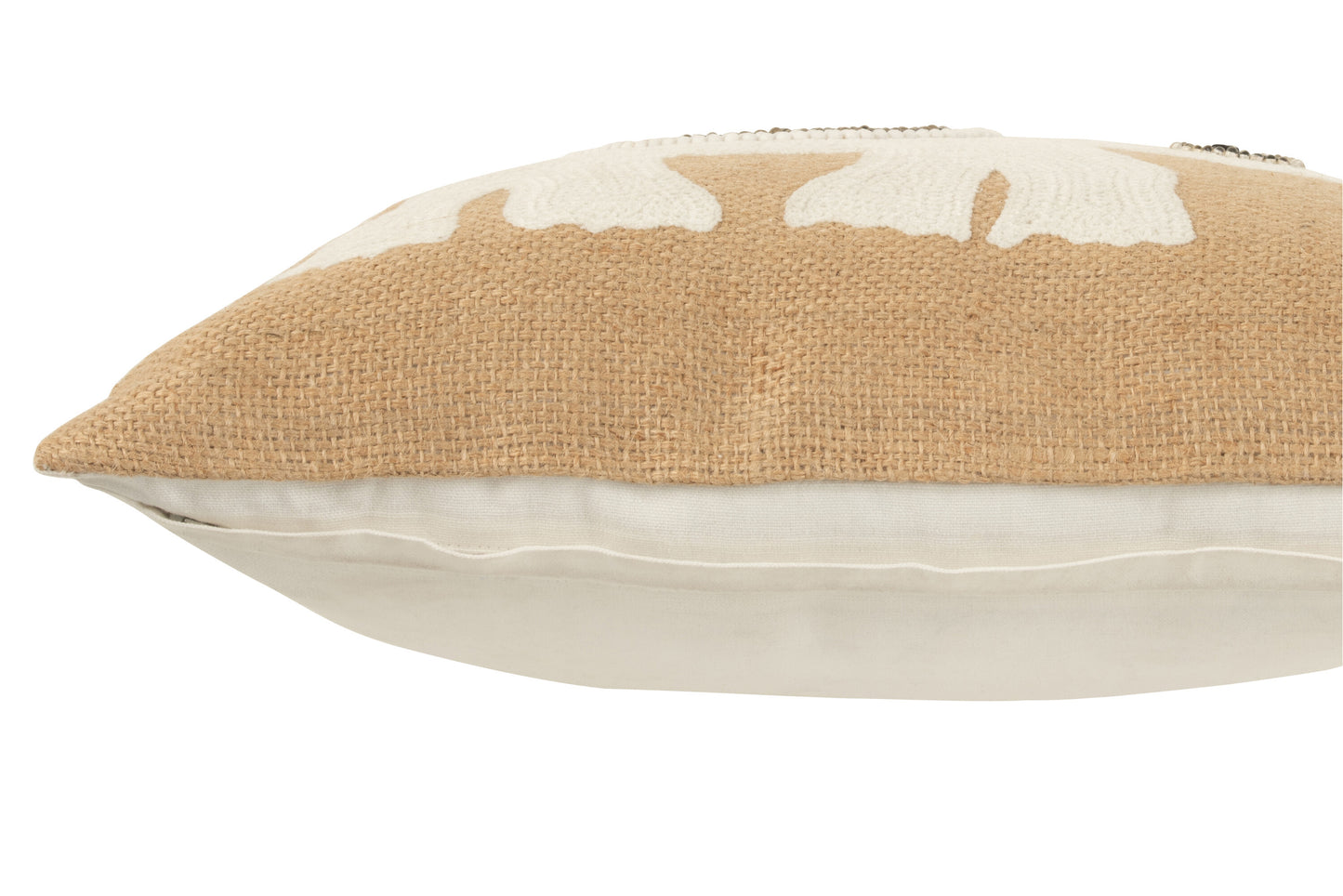 Kussen Olifant Textiel Naturel/Wit Small