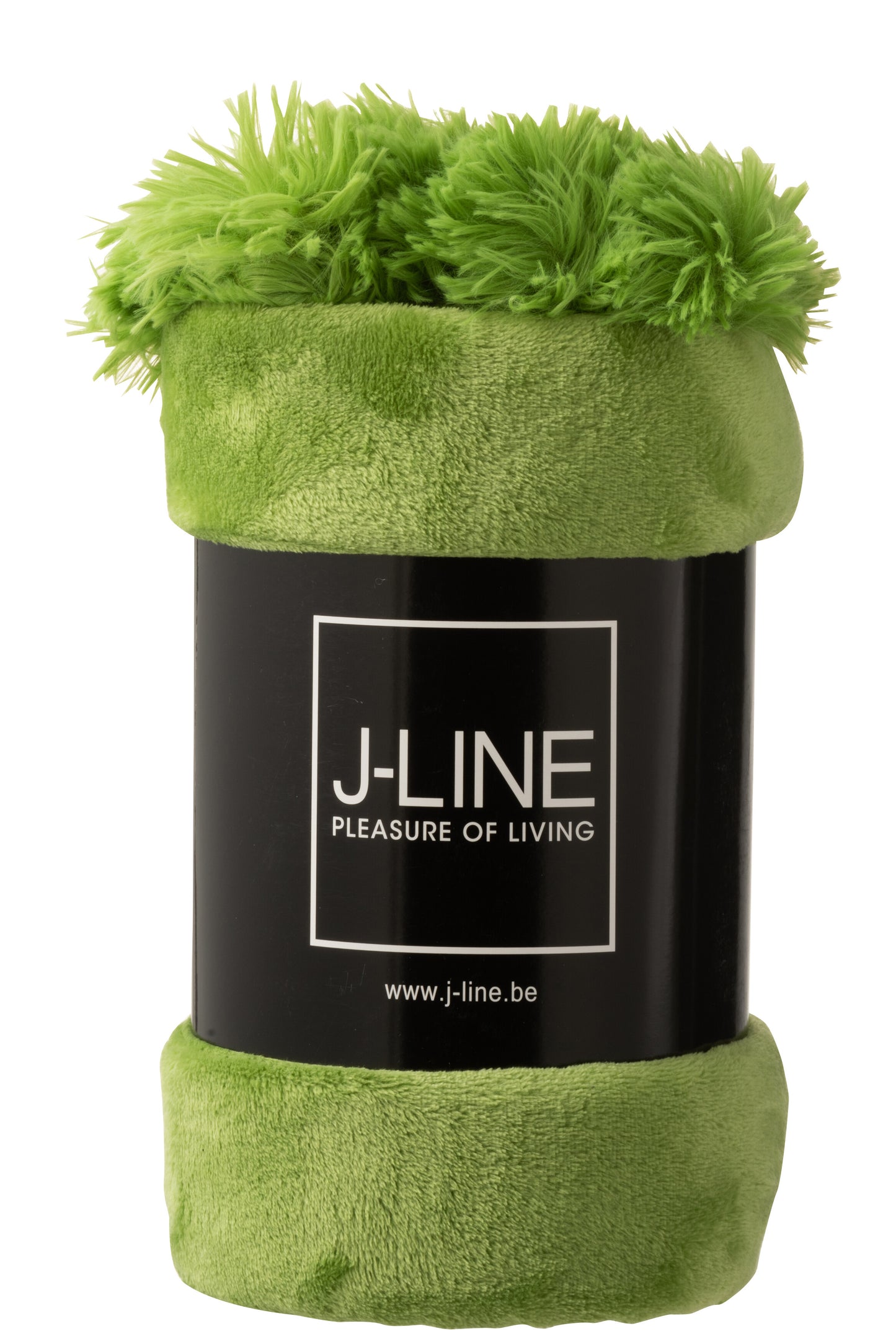 Plaid Pompom Polyester Grasgroen