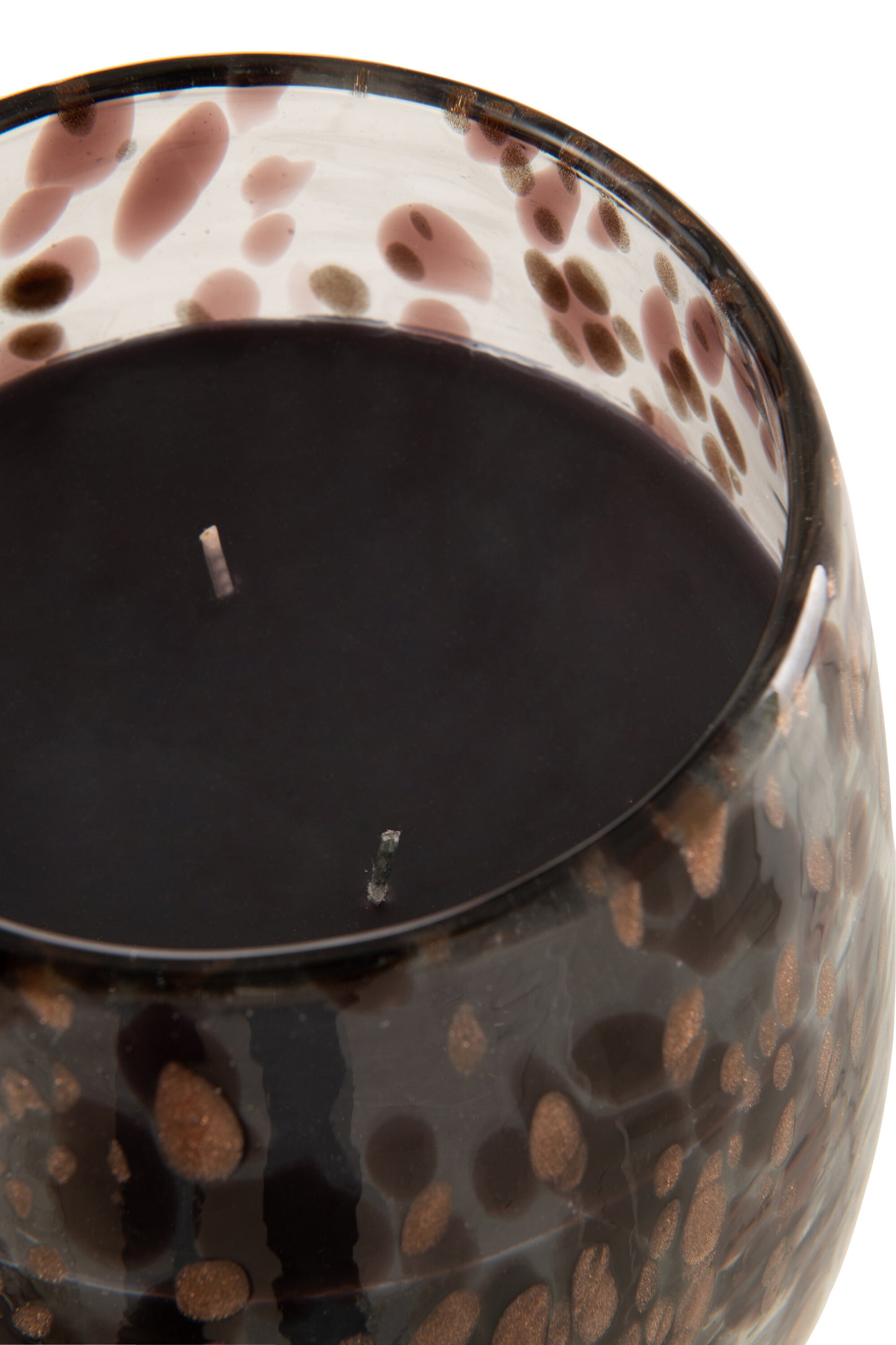 Geurkaars Mia Zwart/Mix Glas Medium - 136u