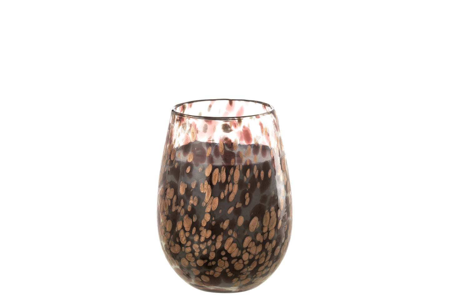 Geurkaars Mia Zwart/Mix Glas Medium - 136u