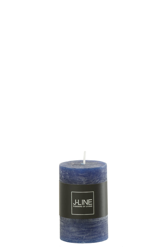 Cilinder Kaars Donkerblauw Small 18h