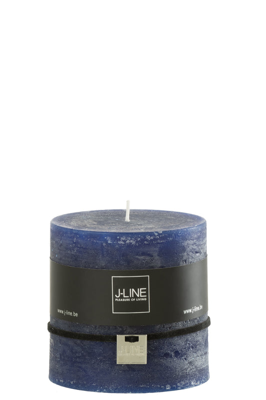 Cilinder Kaars Donkerblauw 80h