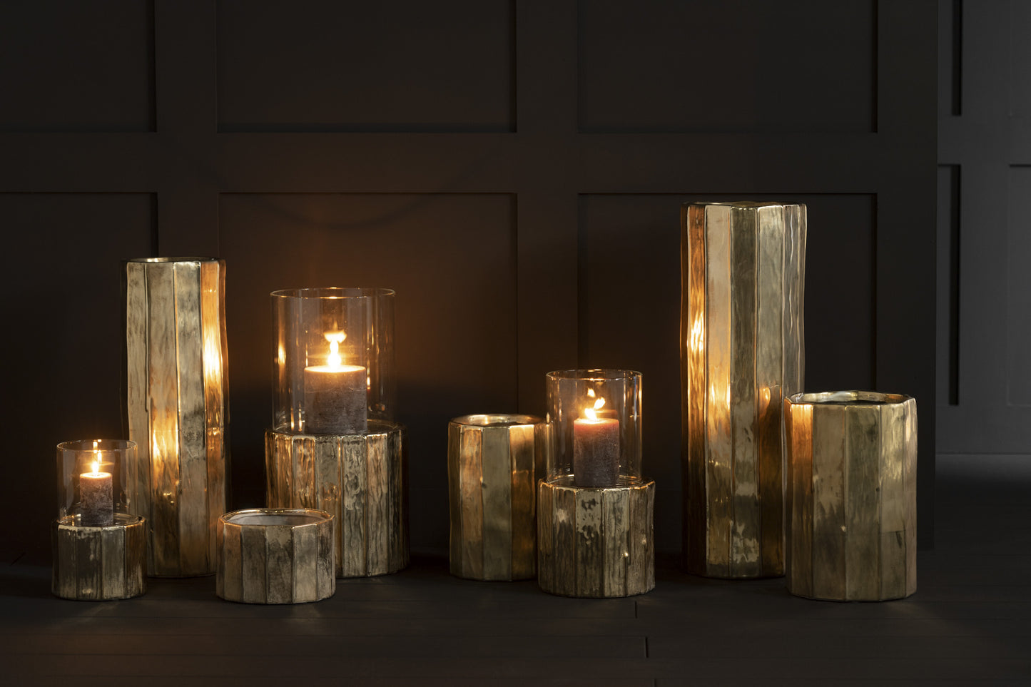 Windlicht Ary Klei Goud Medium