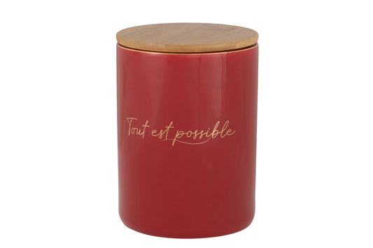 Voorraadpot Porselein Tout Est Possible