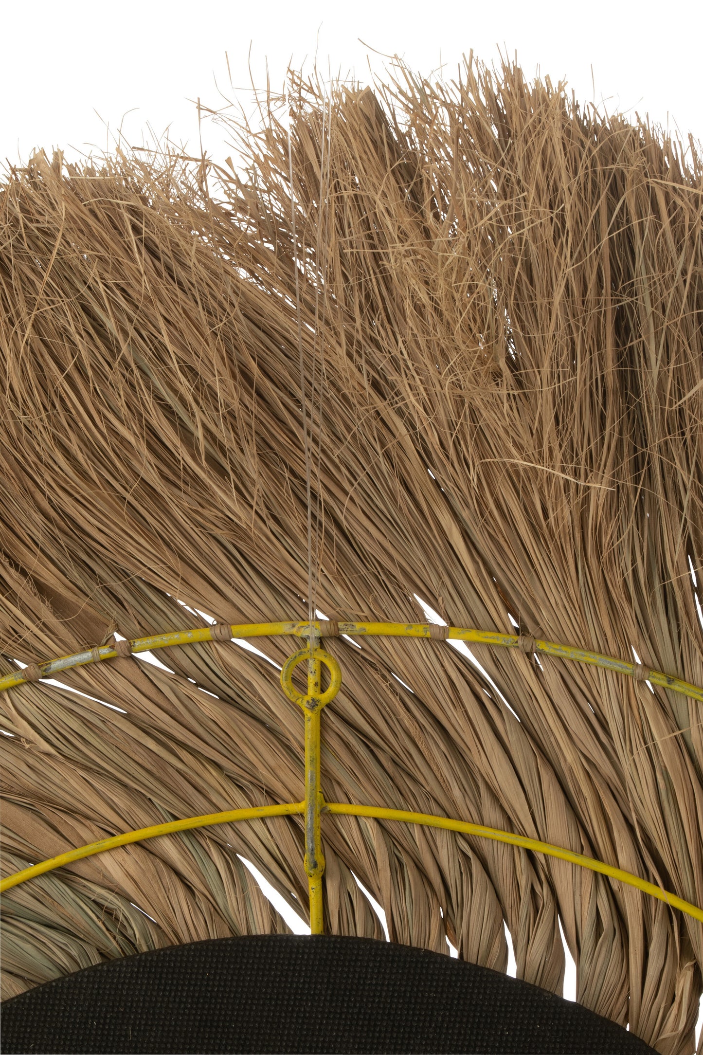 Spiegel Rond Gevlochten Gras Naturel Small