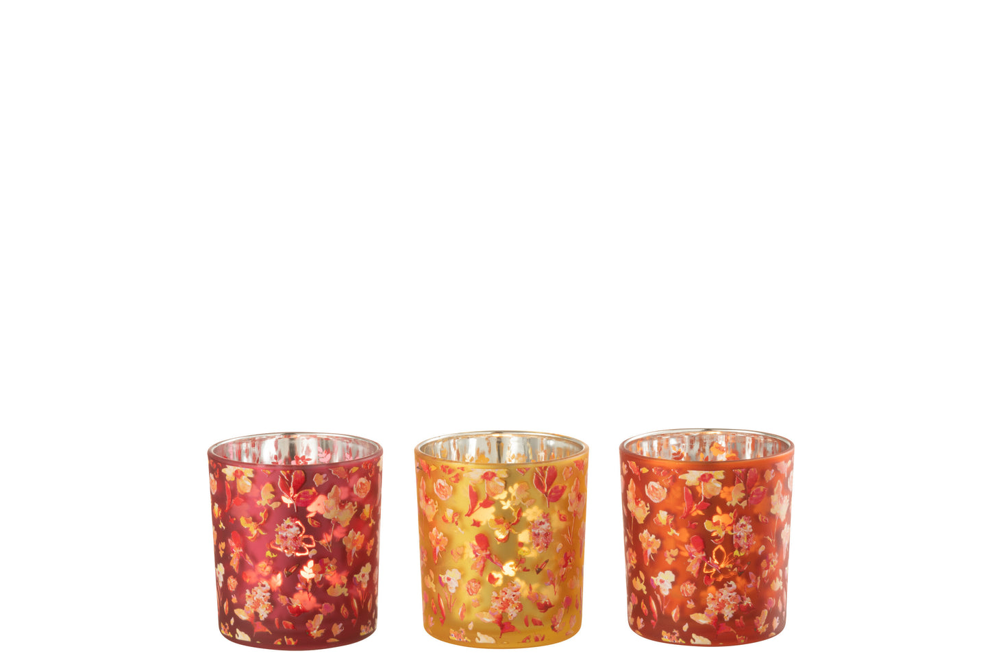 Theelichthouder Bloemen Glas