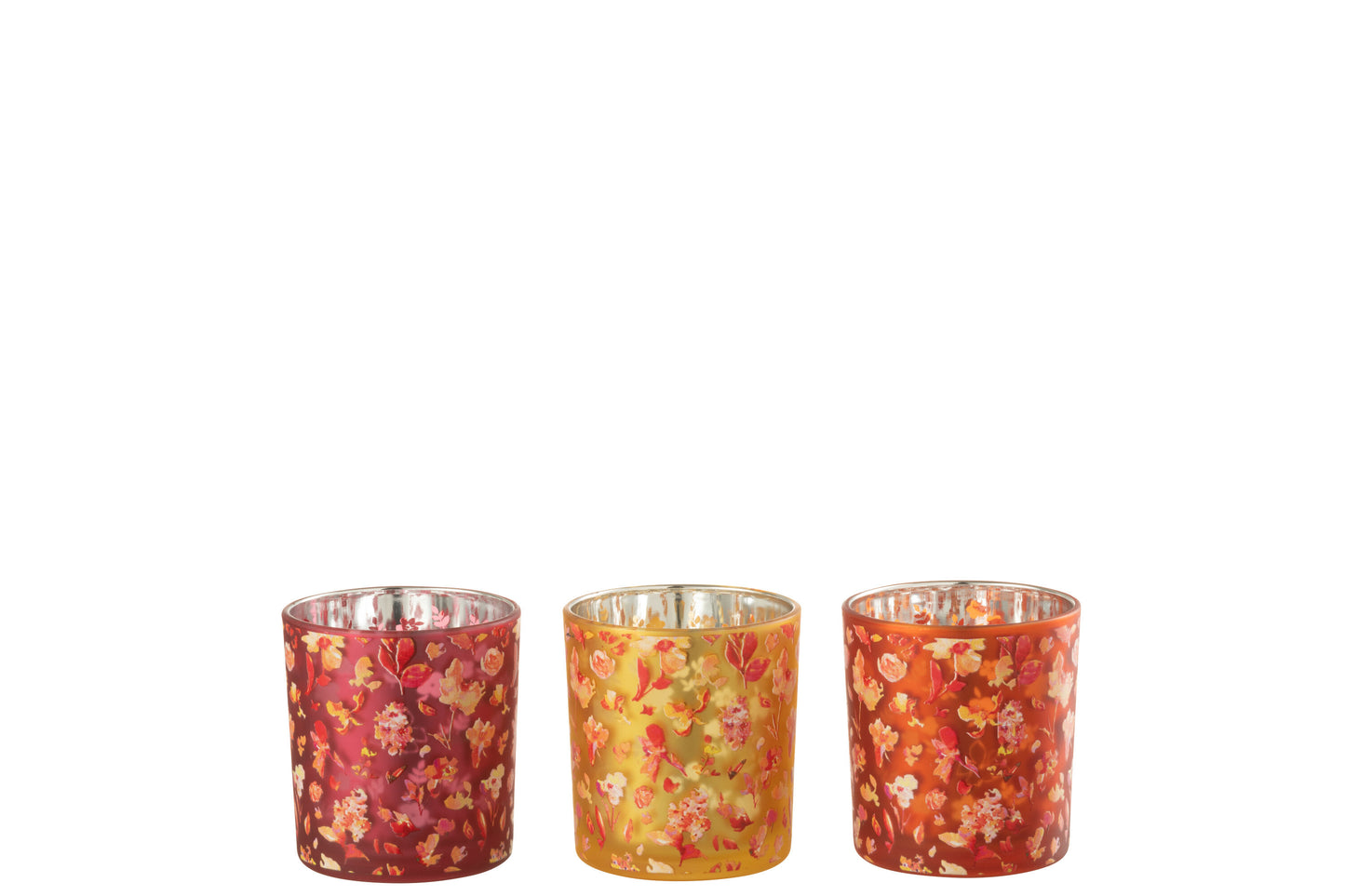 Theelichthouder Bloemen Glas