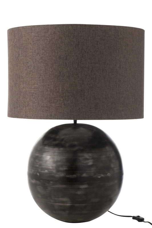 Lamp Schaal Metaal Zwart Large