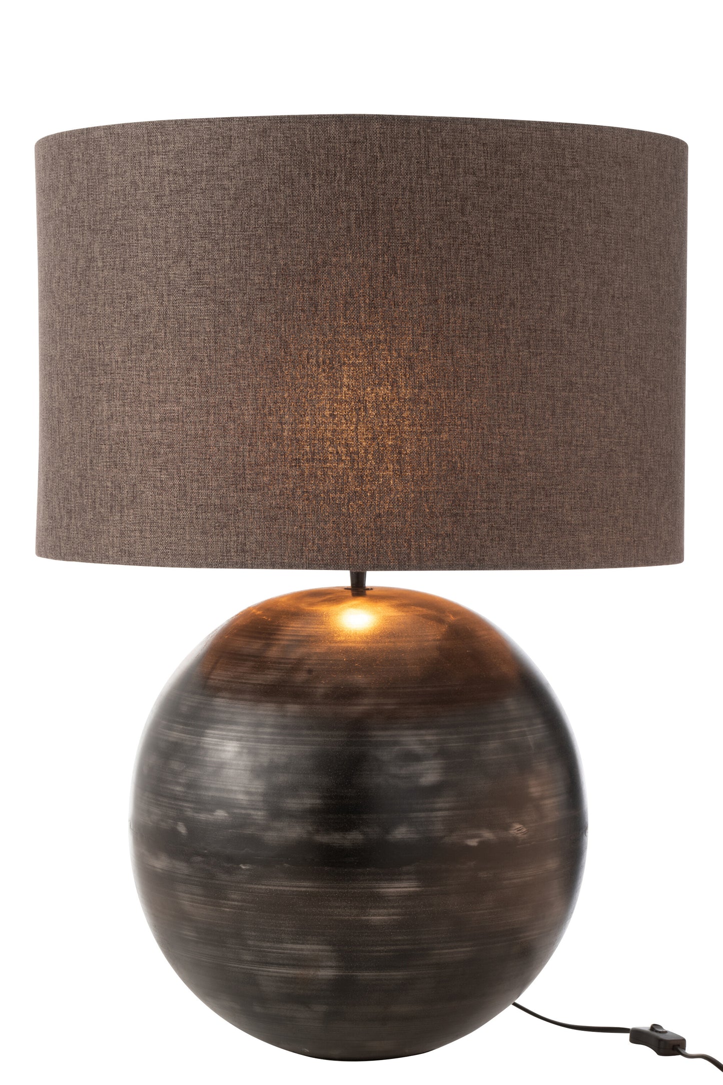Lamp Schaal Metaal Zwart Large