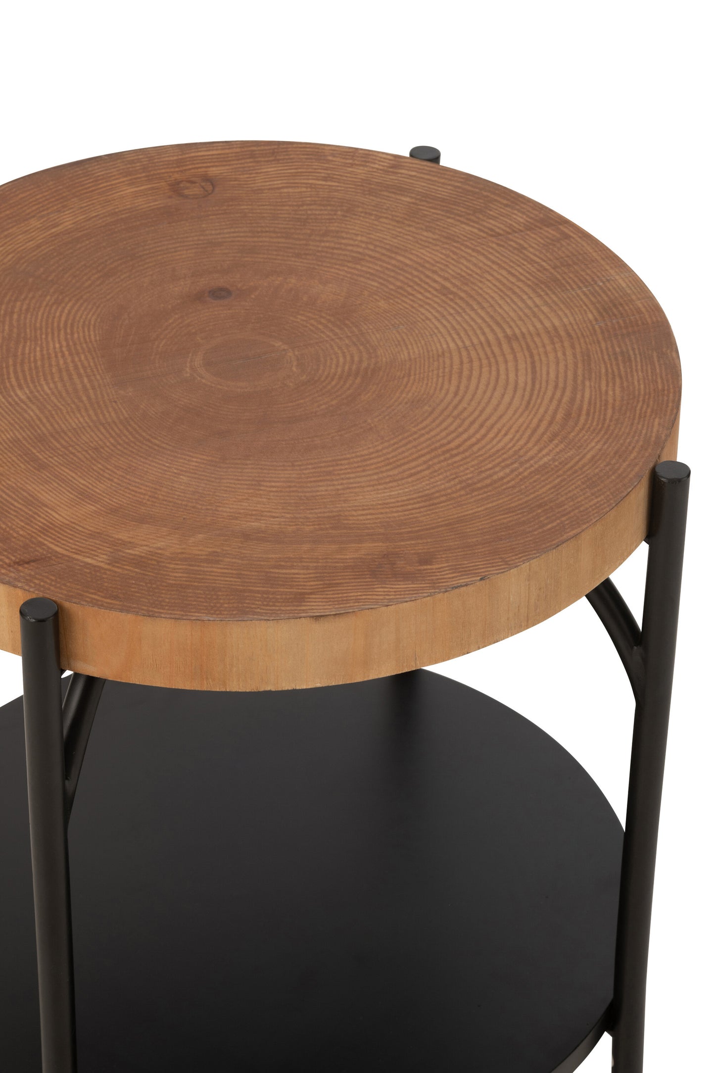 Bijzettafel Zwart/Naturel