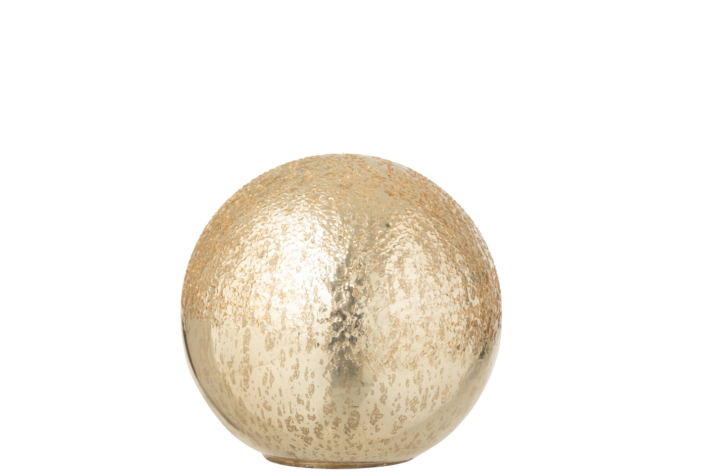 Bal Led Gekraakt Glas Goudkleurig Small