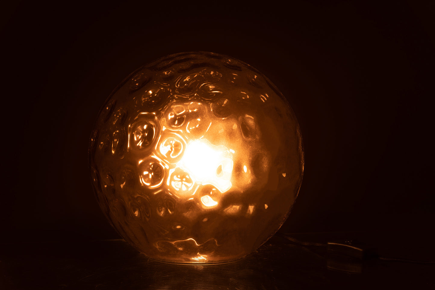 Tafellamp Bollie Glas Licht Grijs Small