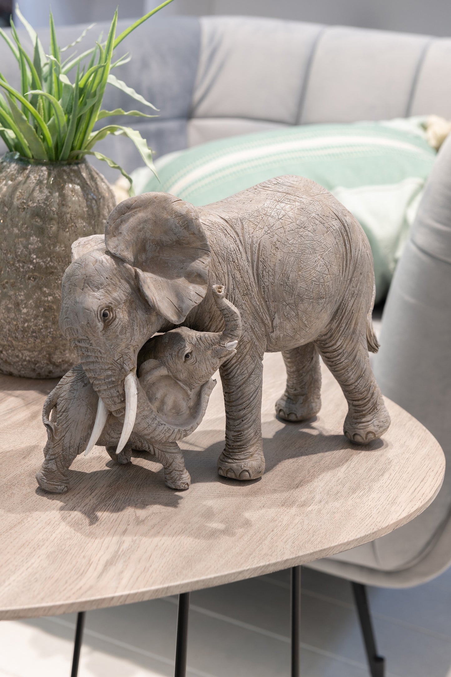 Olifant Knuffel Poly Grijs
