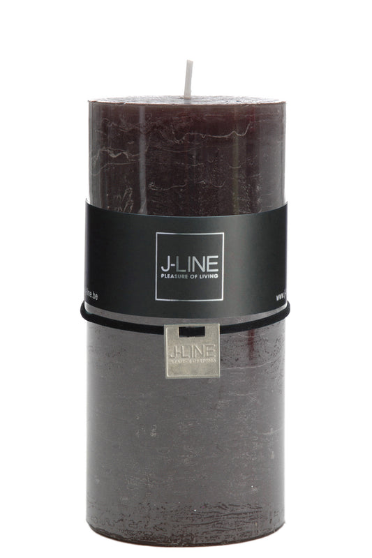 Cilinderkaars Bruin/Zwart L -72u