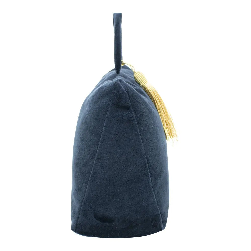 Deurstopper fluweel blauw