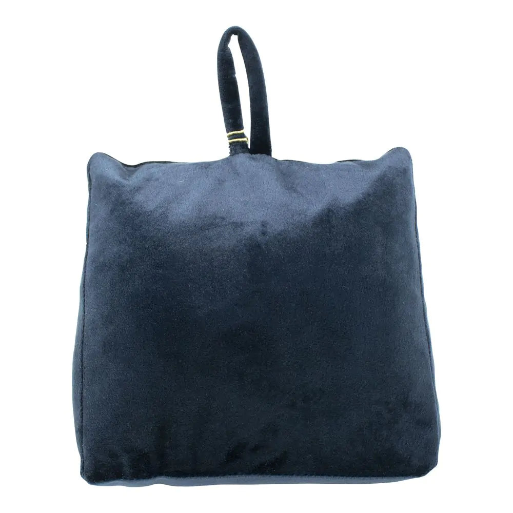 Deurstopper fluweel blauw
