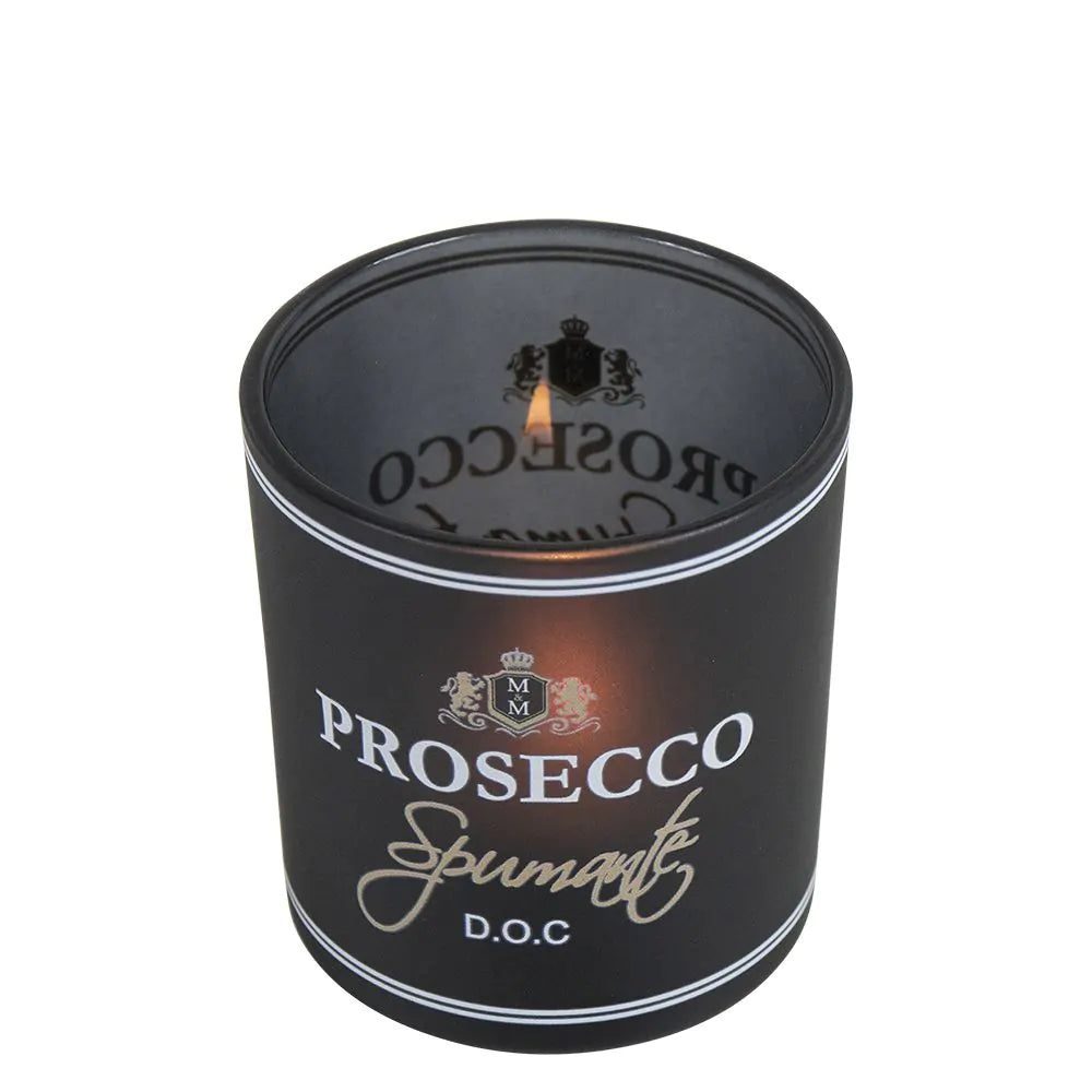 Windlicht wijn prosecco zwart smal