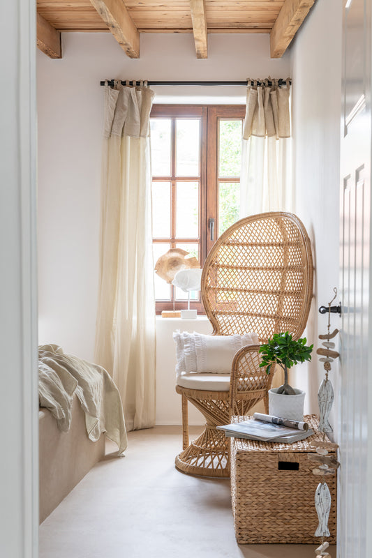 Vis Op Voet Teak Hout Naturel Small