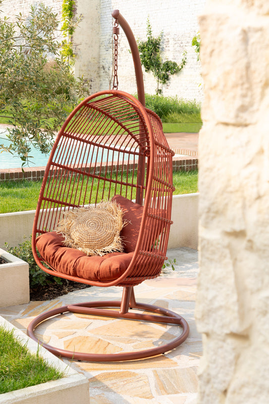 Kussen Rond Riet Raffia Naturel