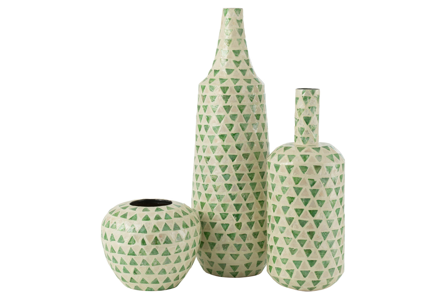 Vaas Nuye Fles Schelpen Groen