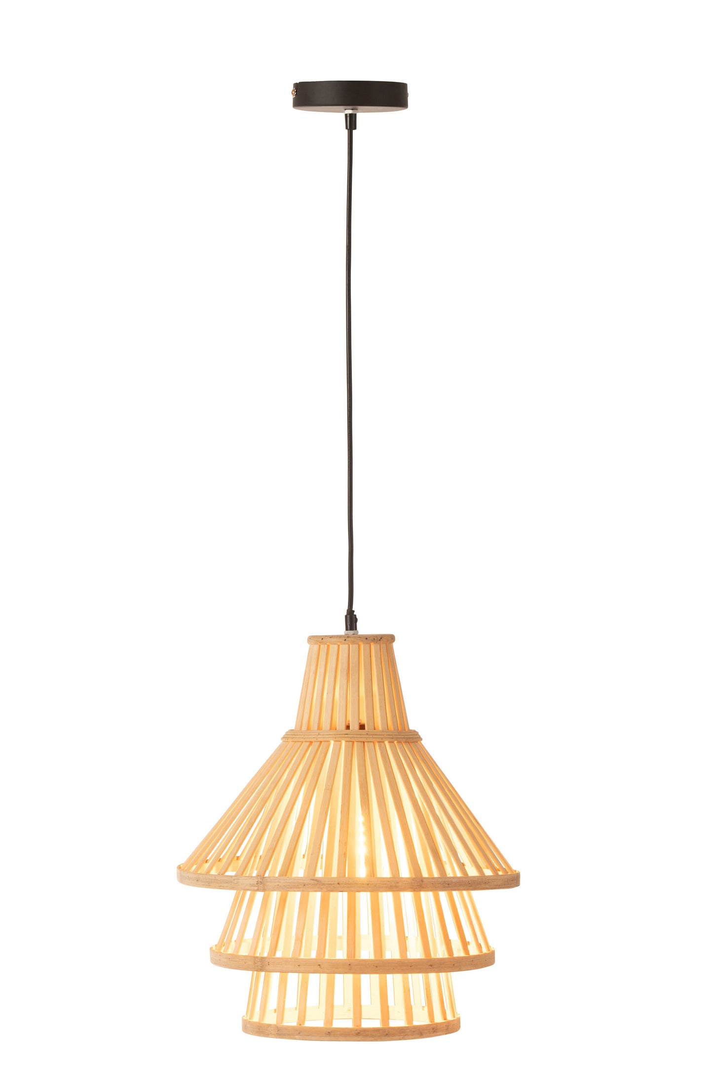 Hanglamp Lagen Bamboo Naturel Medium