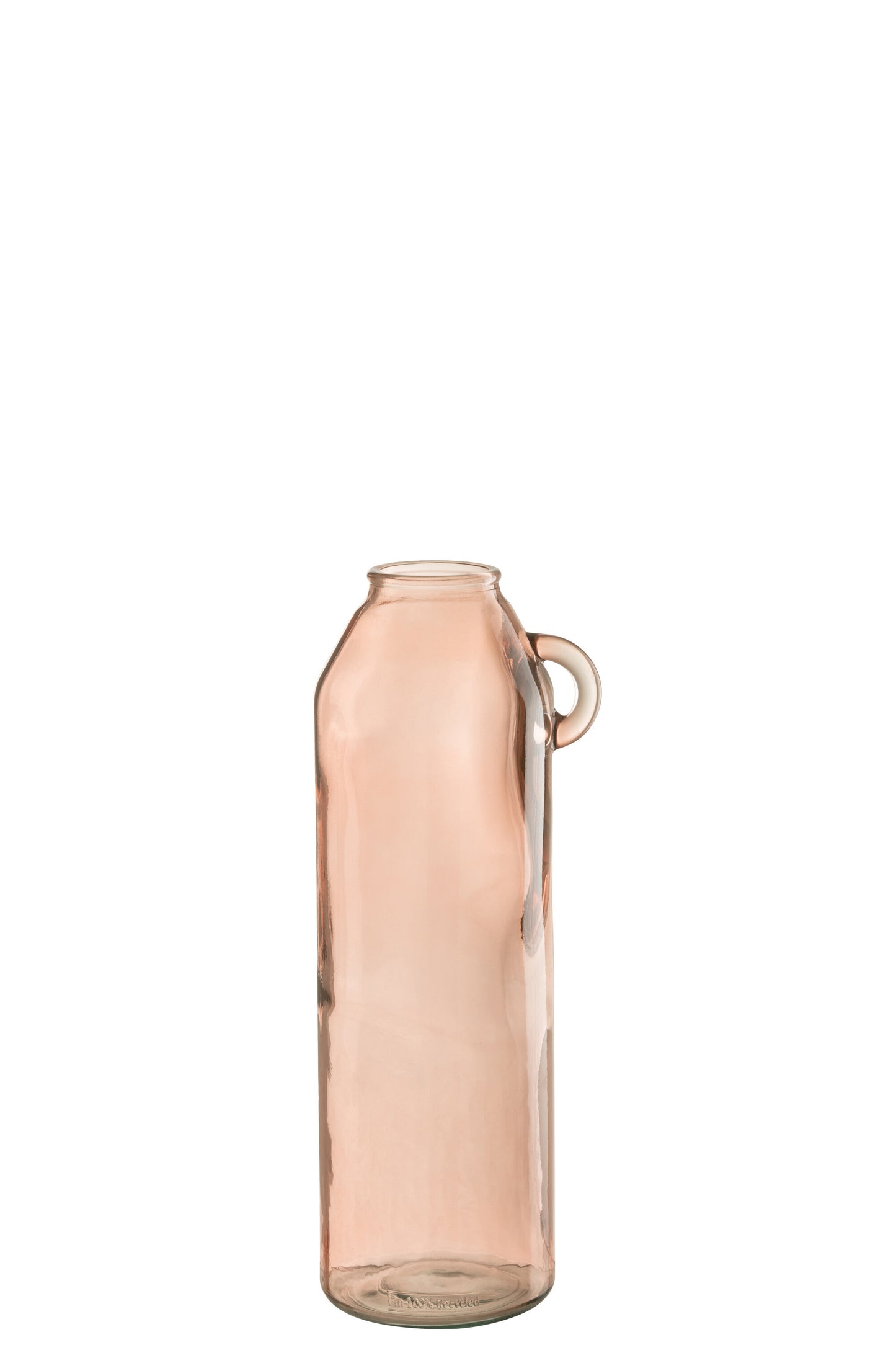 Vaas Handvat Cilinder Glas Licht Roze Large