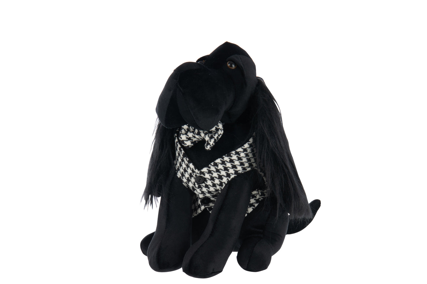 Deurstop Hond Pied-De-Poule Zwart/Wit