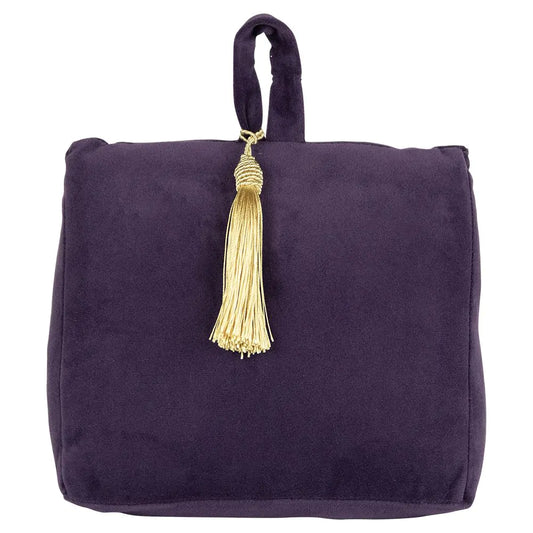 Deurstopper fluweel plum